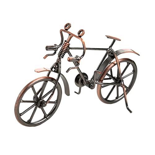 TOPPERFUN Old Bike Iron Decor Model Bicycle for Home Metal Bike Wall Art Mold Decorative