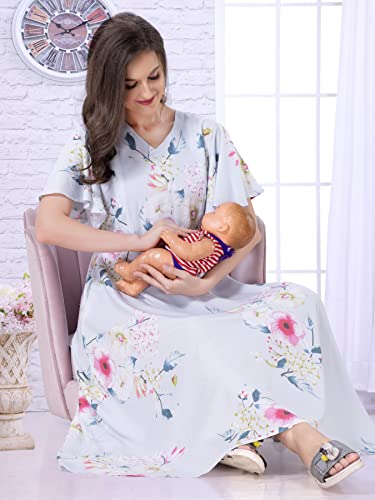 Image of AV2 Womens Viscose Maternity | Nursing |Feeding | Breast Feeding Dress with Zippers for Post Pregnancy