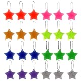 ZORVYN 24 Pezzi Riflettori per Bambini, Portachiavi Riflettente per Zaino, Idee Regalo per Compleanno Bambini, Sicurezza per Camminare, Ciclismo, Corsa (8 Colori)