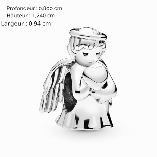 Charm Ange Pandora Passions ciselé avec précision en argent massif