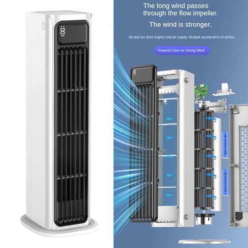 Ventilateur portable et mural multi-usage avec circulation d'air douce - 5