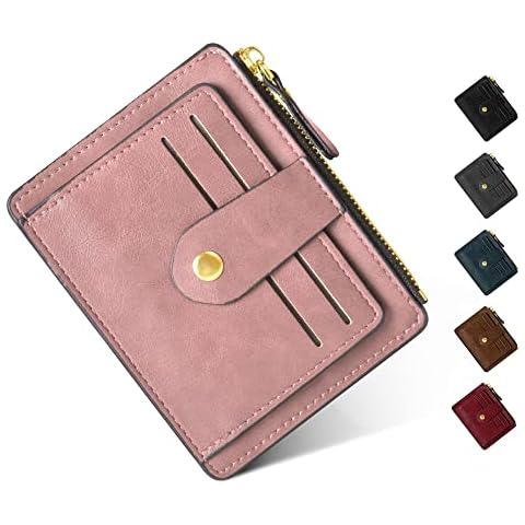 Ladies Purse, 8 Card Slots + 1 ID Slots Card Wallet Holder Women PU Leather Christmas Gifts Small Coin Purse Women with RFID Blocking Protection Gifts for Women Girls Cover