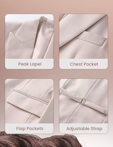 3 Piece Suits for Men Slim Fit Double Breasted Men's Suits Business Wedding Prom Groomsmen Formal Dress Blazer Vest Pants Set2