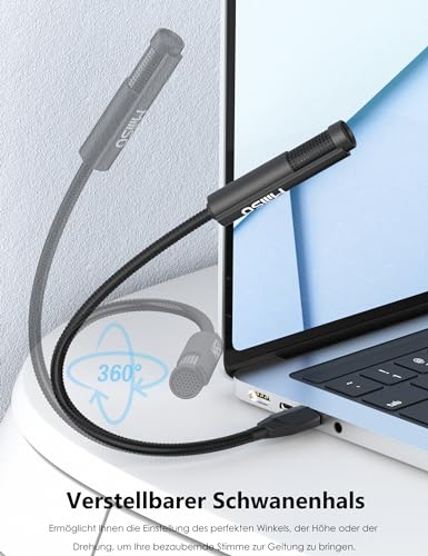 USB Mikrofon MillSO für PC, Laptop, PS5 und PS4