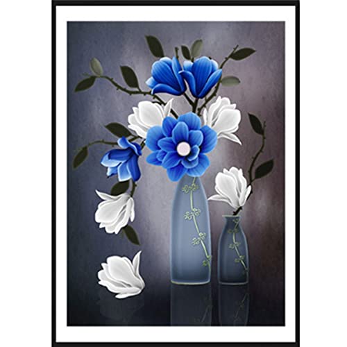 Kit complet de peinture au diamant magnolia, cadeau créatif 70x120