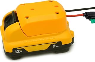 IRONFACE Adapter for DWALT 12v Max Battery with 30A Fuse, Power Connector, Power Tool Battery Converters， for DIY Electronic Projects Such as 12v Lights Mechanics Motors Cart etc.