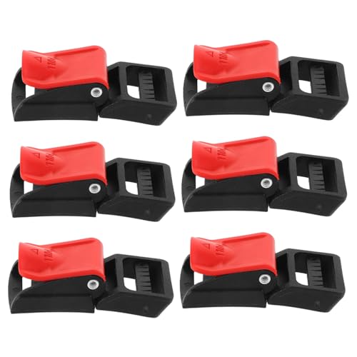 Vaguelly 6pcs Quick Release Buckles Kit Durable Motorcycle Attachments Easy Installation Clip Buckles for Safe and Stable Use