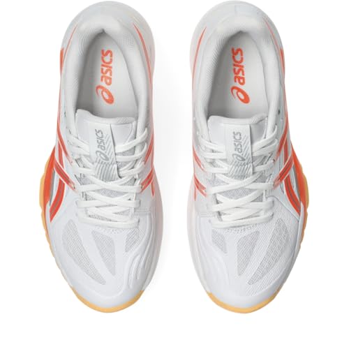 ASICS ASICS Women's POWERBREAK FlyteFoam Handball Shoe, 9.5, White/Vivid Coral