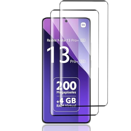 Gosento For Xiaomi Redmi Note 13 Pro+ 5G ガラスフィルム 【2枚セット】For Redmi Note 13 Pro Plus 5G フィルム 飛散防止 硬度9H 気泡防止 Redmi Note 13 Pro+ 液晶保