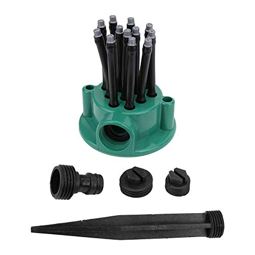 Culnflun Garden Sprokler 360 Grados giratorios Automáticos múltiples Cabezas Herramienta de riego agrícola Boquilla de rociador de plástico para céspedes de Flores Jardines de