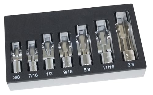 Lisle 13180 SAE Flare Nut Socket Set, 7 pc. by Lisle - Used condition - US$66.81