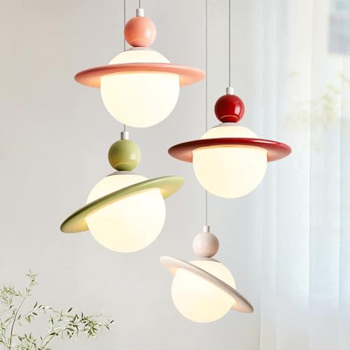 Lámpara colgante blanca para mesita de noche y salón con luz de techo ajustable G9 5