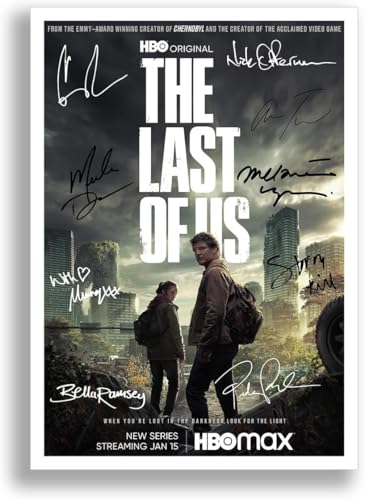 The Last Of Us Cast Signed Autograph A4 Poster Photo Print TV Show Series Framed Memorabilia Gift HBO Pedro Pascal Bella Ramsey (A3 Poster Only)