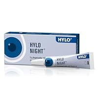 HYLO NIGHT Augensalbe gegen trockene Augen - Augenbefeuchtung mit Vitamin A ohne Konservierungsstoffe - Augenpflege für die Nacht (5 g)