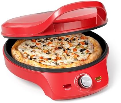 Princess Pizza Maker - Ø 32 cm - Termostato regulable - Multifuncional - Incluye func...