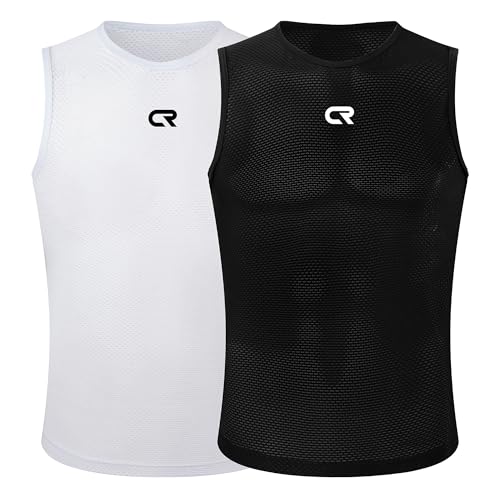 Coconut Ropamo CR 2 Pack Men's Cycling Base Layer Vests Sleeveless Quick Dry Bike Tank Top...