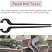 Blacksmith DIY Rapid Tongs Bundle Set with Rivets- Rapid Flat Jaw/Slot Jaw/V-Bit/Scroll/Bolt Tongs can be Heated