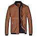 Produktbild Sczz Jacke Herren Jacke Herren Reißverschluss Lässig Bequem Einfache Herren Oberteile Herbst Neu Winddichte All-Match Temperament Business Herren Übergangsjacke B-Brown M