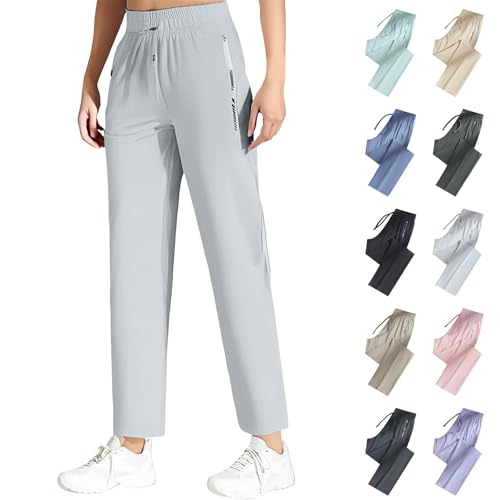 Image of New Sport Ice Silk Pants for Women Over 50,Travel Pants Women, | Casual Ice Silk Quick Drying Comfort