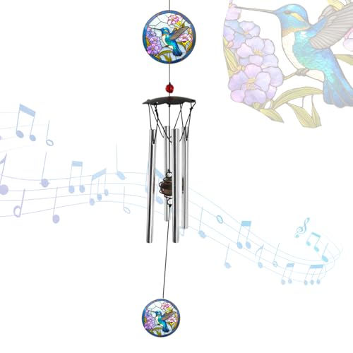 Wind Chimes for Outside 24" Hummingbird Wind Chimes Outdoor