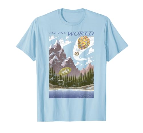 T-shirt Disney Pixar Up haut graphique imprimé pour fan de cinéma et d'animation