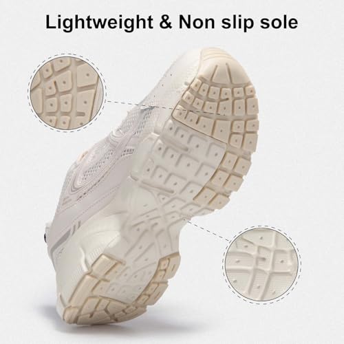 Image of BAASPLOA Women's Chunky Fashion Sneakers Casual Sports Shoes Mesh Breathable Athletic Gym Workout Tennis Shoe Platform Thick Walking Shoes