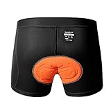 Santic Mujer Pantalones Cortos Calzoncillos de Ciclismo Ropa Interior Acolchada Culotte con Badana Bicicleta Equitación MTB Negro M