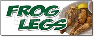 24" Frog Legs Decal Sticker sauteed Grilled French Battered deep Fried Food