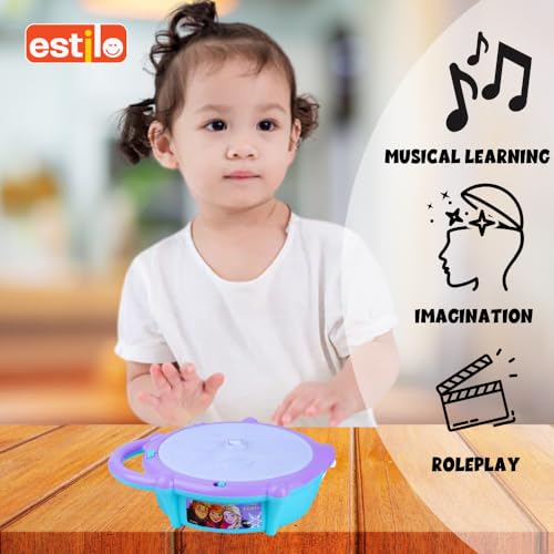 Image of Estilo Musical Flash Drum with 3D Lights Music Baby Toy