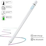 Stylus Pen for Touch Screens,ABsuper Rechargeable Active Electronic Pencil Compatible with iPad/ipad Pro/iPhone and Most Tablet with Anti-fouling Glove and Perfect for Writing,Drawing