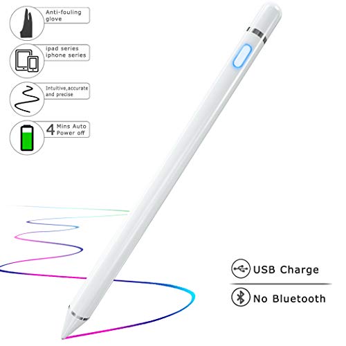 Stylus Pens for Touch Screens Fine Point，ABsuper Active Stylus Pen Rechargeable Compatible with Ipad iPhone Android and Tablet, Capacitive Stylus with Glove for Writing Drawing