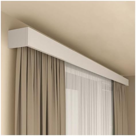 Aluminum Double Rail Wall-Mount Curtain Rod with Detachable Panel & Track for Roller & Venetian Blinds - Stylish Home Decor Solution by Slish