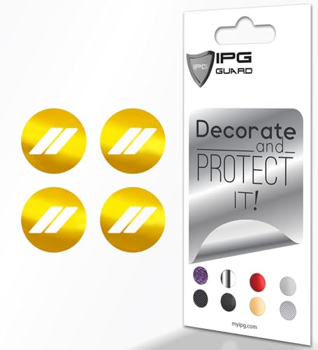 Image of IPG Compatible with Dodge Charger, Challenger, Durango (2017-2023) Wheel Center Cap Overlay Decal Sticker Wrap Kit - Hash Rhombus Design - Personalize Your Vehicle (Outer Logo, Shiny Yellow)