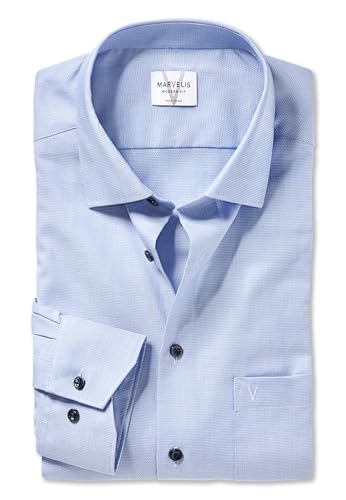 Chemise à manches longues Marvelis coupe ajustée unie avec col New Kent