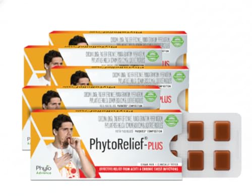 Image of PhytoRelief Plus is Natural & Sugar-Free | Quick Relief From Throat infection| prolonged Cold & Cough | Clinically Tested (5 Strips)