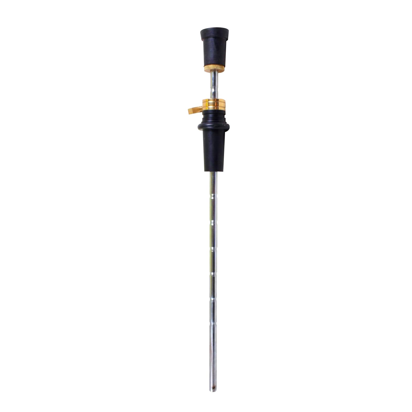 1 pasador vertical de doble contrabajo de metal y parte inferior de madera de ébano, parte inferior de goma ligera fuerte (4/4)