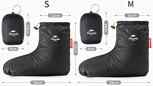 Naturehike Goose Feather Shoes, Adults Unisex, Black, M2