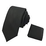  OZYOL - Corbata - para hombre Negro Medium