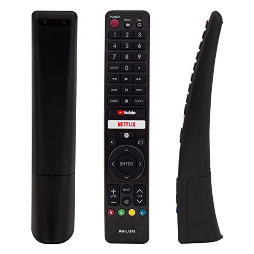 Image of LipiWorld RM-L1678 LED LCD TV Remote Control with Function Netflix YouTube Compatible for Sharp