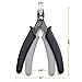 trueCABLE Precision Sharp Flush Cutter, 1 Pack, Wire Cutting Pliers for Ethernet Cable Preparation, Electronics, Jewelry & Crafts, Hardened Carbon Steel with Non-Slip Handle, Cut Wire Up To 16 AWG