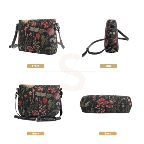 Image of Signare Tapestry Crossbody Bag Sling Shoulder Purse for Women