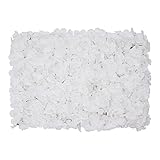 16'x 24' Artificial Flower Wall Panels,Flower Wall Mat Silk Flower Panels for Outdoor Garden Backyard Fence Fence Privacy Screen and Indoor Wall Decor(20Pcs White,Style 3)
