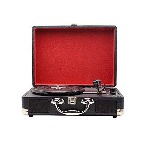 Tourne-disque rétro, haut-parleur Bluetooth rétro portable vintage en vinyle multifonction phonographe parlant Bluetooth (noir taille unique) - Les Beatles, Paul McCartney, John Lennon, RIngo Starr, George Harrison Tourne-disque rétro, haut-parleur Bluetooth rétro portable vintage en vinyle multifonction phonographe parlant Bluetooth (noir taille unique)