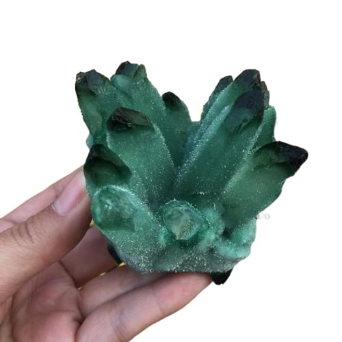 HDKYSWBUEJ Stone Crystal Green Ghost Cluster