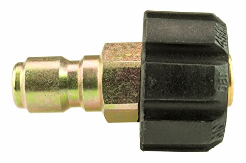 Erie Tools Pressure Washer Twist Connect M22 X 3/8" Quick Disconnect Plug 4500Psi High Pressure Brass Fitting 300° F Max Temp #TOP2