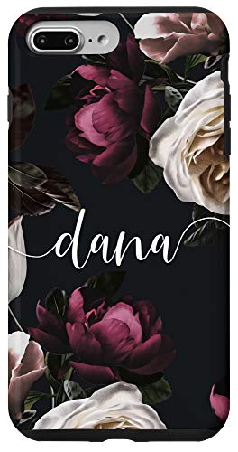 iPhone 7 Plus/8 Plus Dana - Elegant Floral Personalized Girls First Name Case
