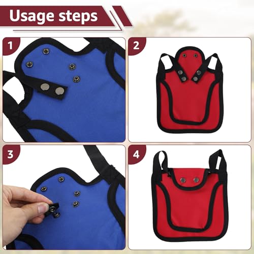 TNTGMG Hühner Sattel,3 Stück Premium Hühner Sättel mit Verstellbarem Gurt, 25×19 cm, Oxford-Stoff Outdoor Henne Sattel Pullover Kleidung, Vögel Federschutz Ausrüstung für Rücken und Seiten