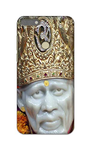 Image of PRINTFIDAA Sai Baba Lord Shiridi Great God Hinduism Hindu Religious Printed Designer Hard Case for Honor 7C / Huawei Y7 Prime (2018) / Huawei Y7 (2018) / Nova 2 Lite Back Cover -(e) RPM1005