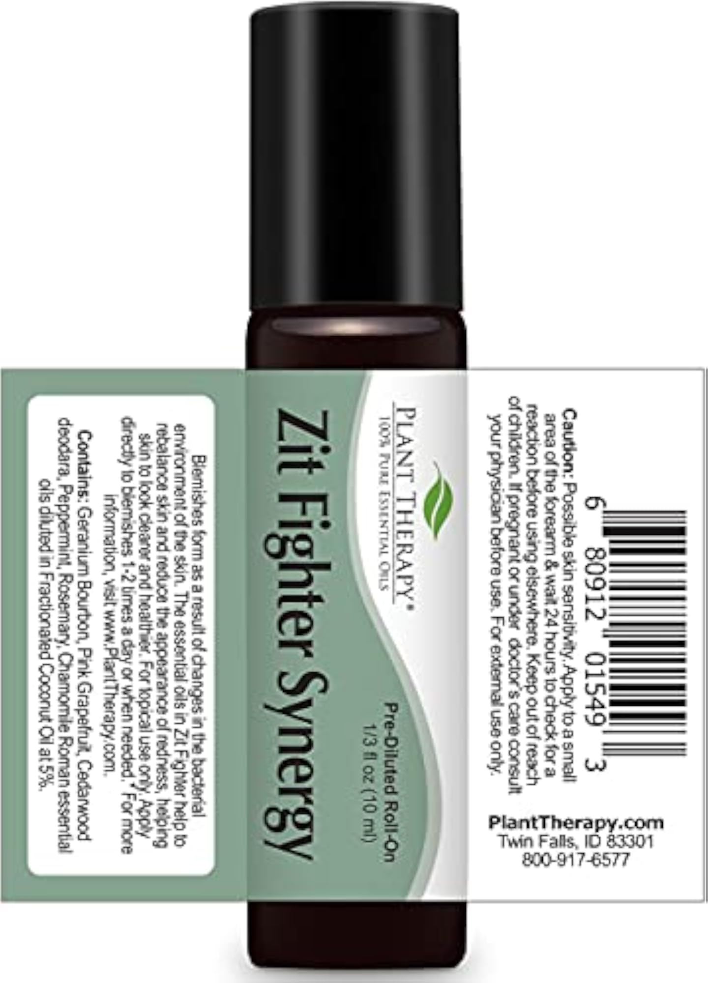 Plant Therapy Zit Fighter Synergy Essential Roll-On, 10 ml
