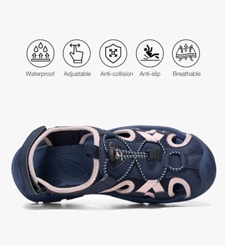 CAMEL CROWN Women's Comfortable Summer Sandals Breathable Beach Sandals Adjustable Outdoor Camping Walking Sandals Athletic Sport Sandals for Water Travel Hiking2